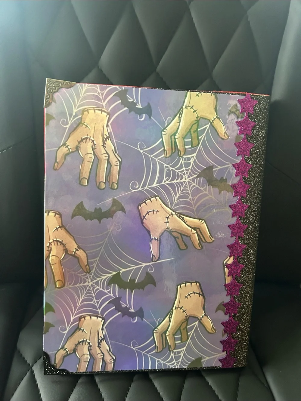 Handmade Addams Family journal.